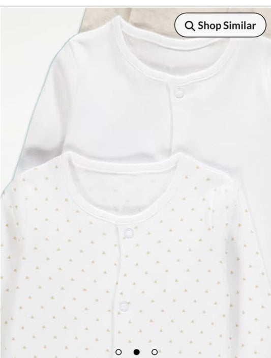 George pack of 3 Sleepsuits