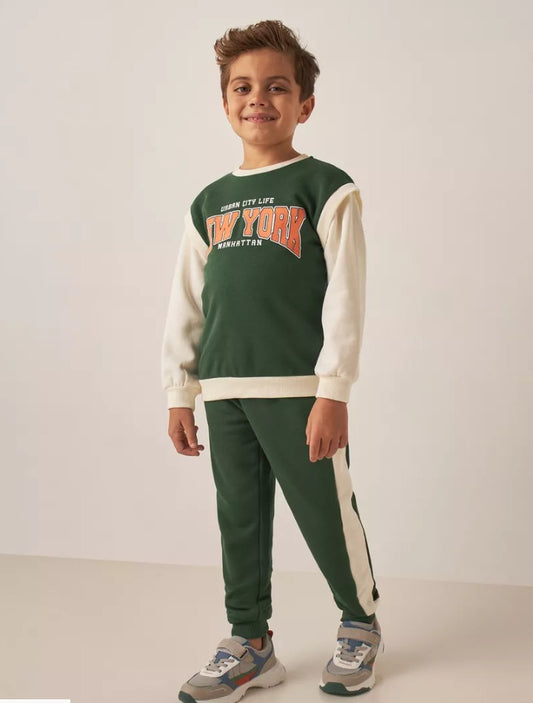 Junior's "NEW YORK" Sweatshirt & Trouser Set