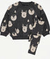 George Animal Print Sweat Shirt & Trouser Set