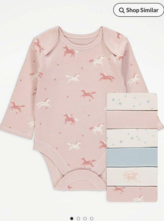 Pack of 7 George Full Sleeved Bodysuits