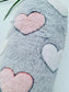 Junior's Woollen Pink Hearts Blanket