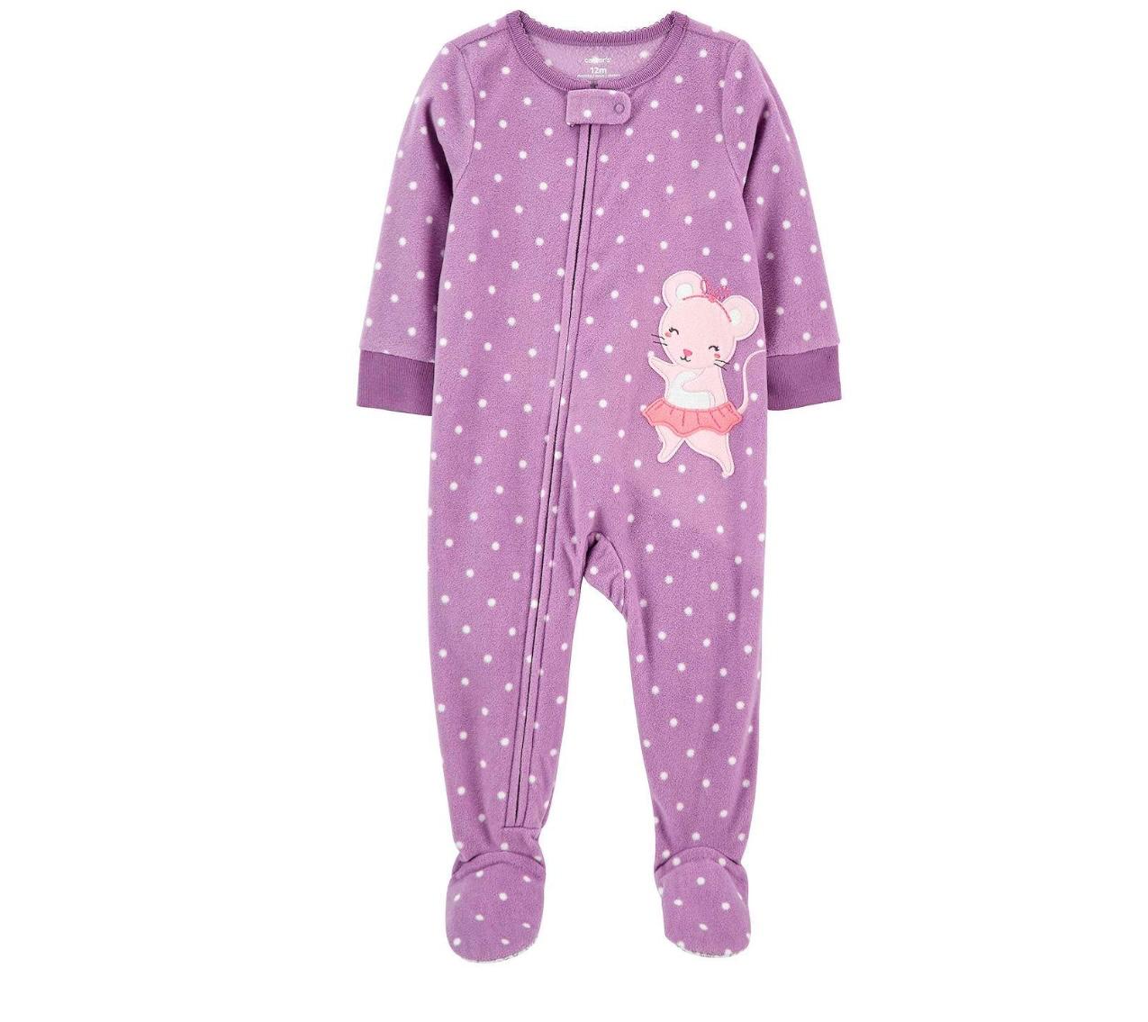 Carter's Mouse Fleeced Sleepsuit