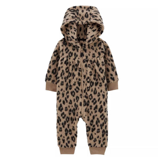 Carter's Hooded Sherpa Sleepsuit
