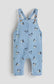 H&M Mickey Print Dungarees