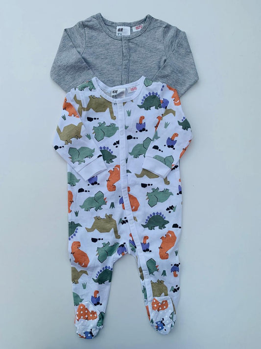 H&M Pack of 2 Sleepsuits