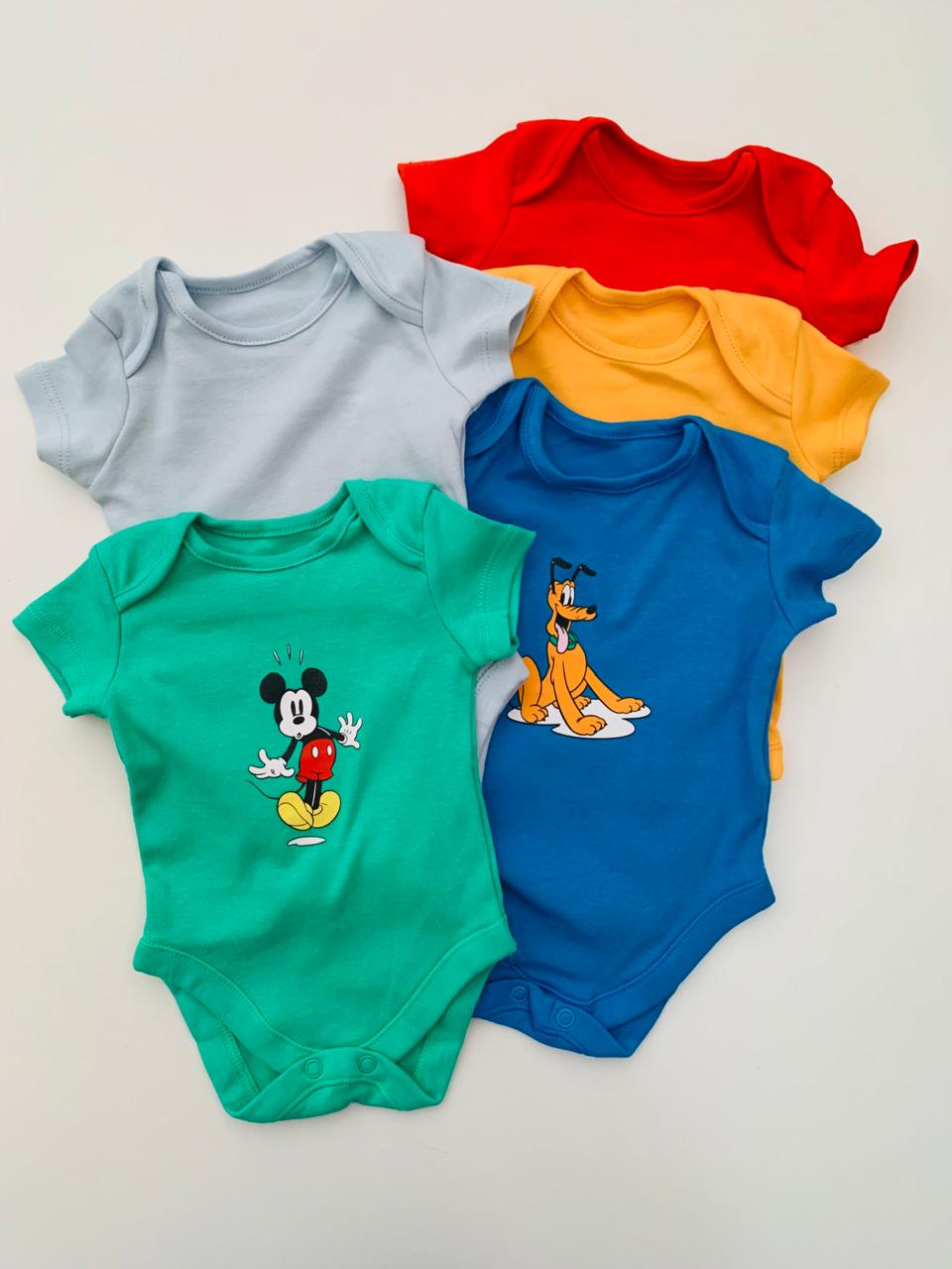 George Pack of 5 Half Sleeve Bodysuits