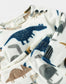 Juniors All-Over Dino Print Fleece Shirt  & Trouser Set
