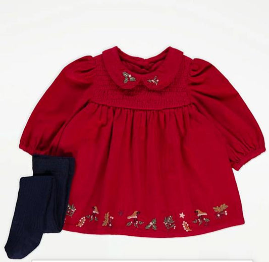 George Corduroy Frock with Leggings