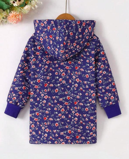 Shein Floral Woollen lined Long Coat