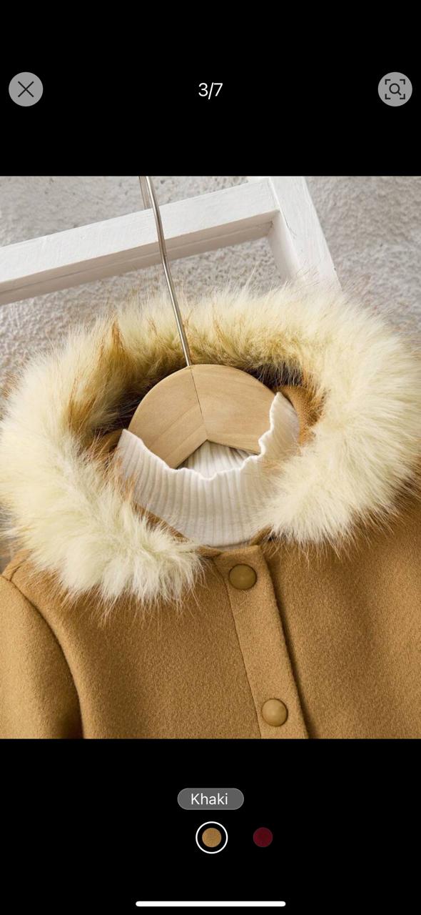 SHEIN Woollen Long Coat