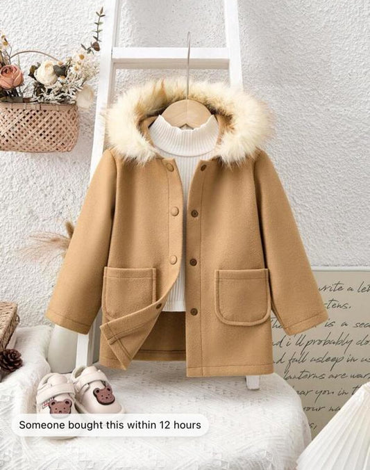 SHEIN Woollen Long Coat