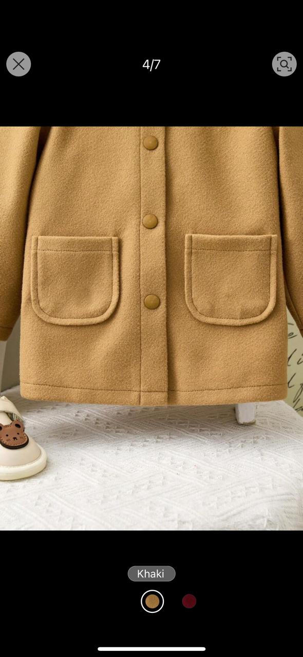SHEIN Woollen Long Coat