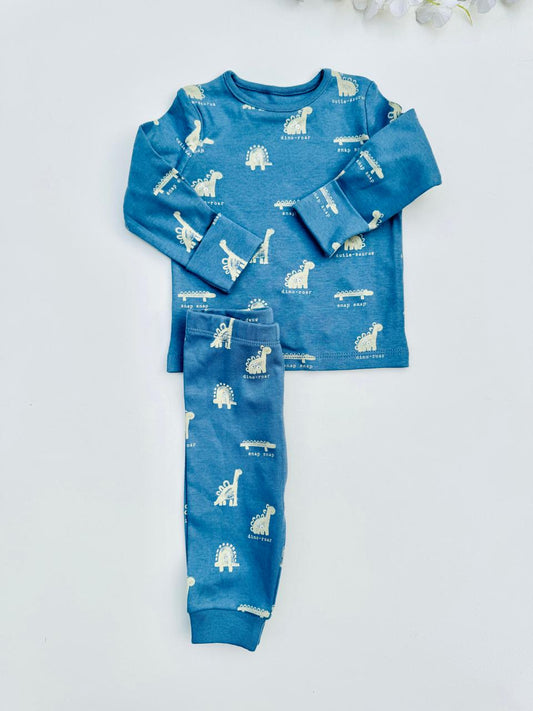 George Dino Print Shirt & Trouser Set