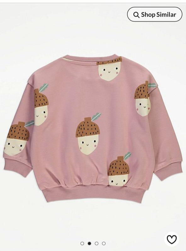 George Smiley Acorn Sweatshirt & Tights Set