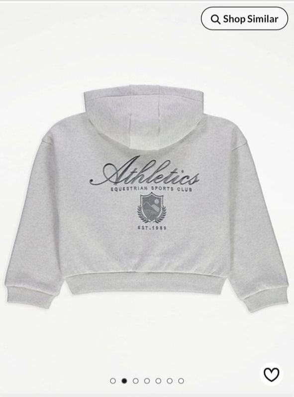 George Grey Button Cropped Hoodie with Jogger  Set