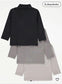 George Pack of 3 Mono Roll Neck Tops