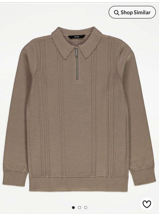 George Knitted Zipped Shirt