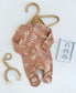 George Floral Zipped Sleepsuit