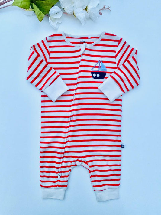 Next Embroided Boat Sleepsuit