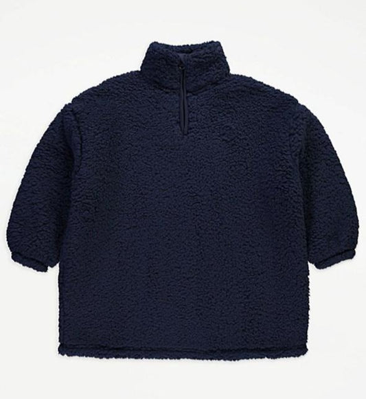 George Navy Zip up Hoodie