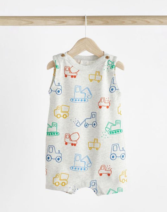 Next Printed Tractors Romper