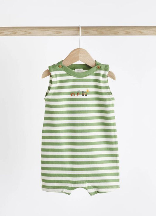 Next Embroided Tractor Romper