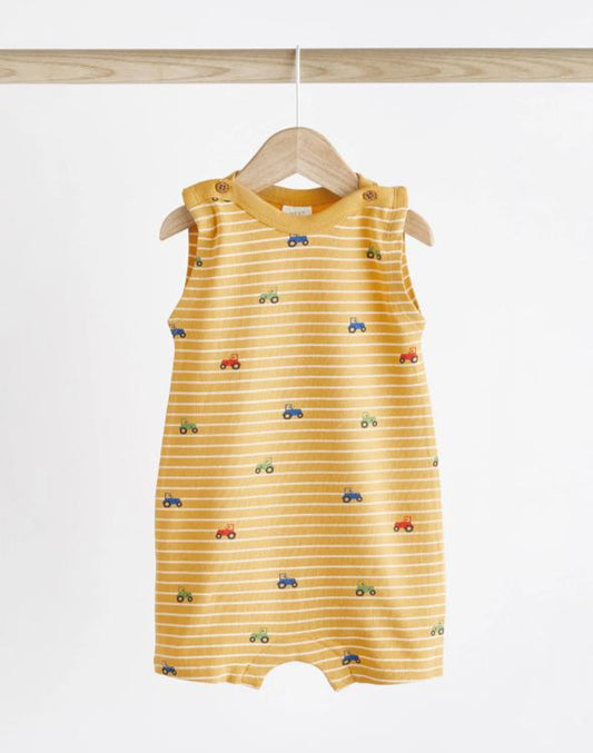 Next Printed Tractors Romper