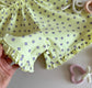 George Printed Flower on Yellow Frill Hem Playsuit