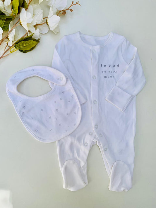 George Sleepsuit with Bib