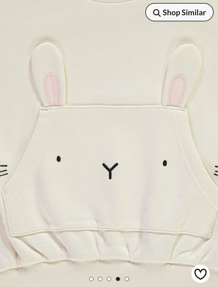 George Bunny Oversized Sweatshirt & Tights Set