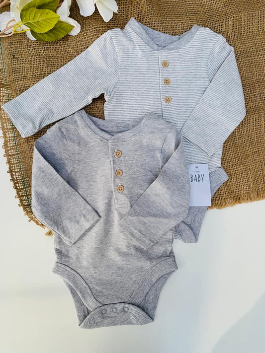 George Pack of 2 Buttoned Bodyshirts