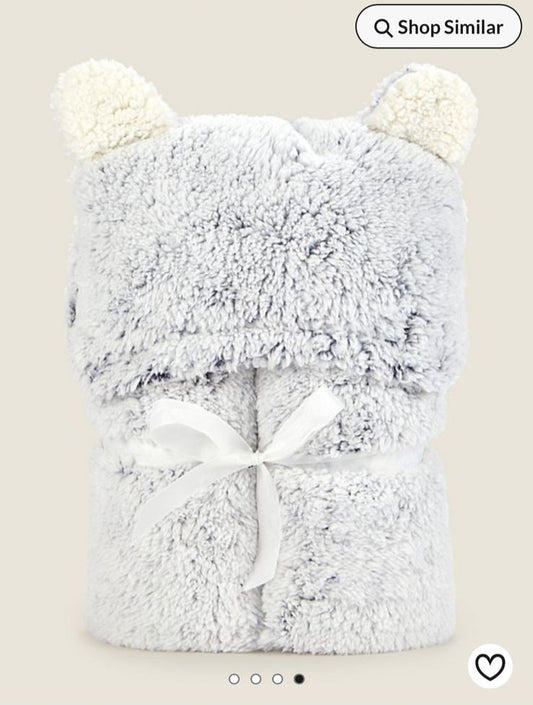 George Hooded Sherpa Blanket