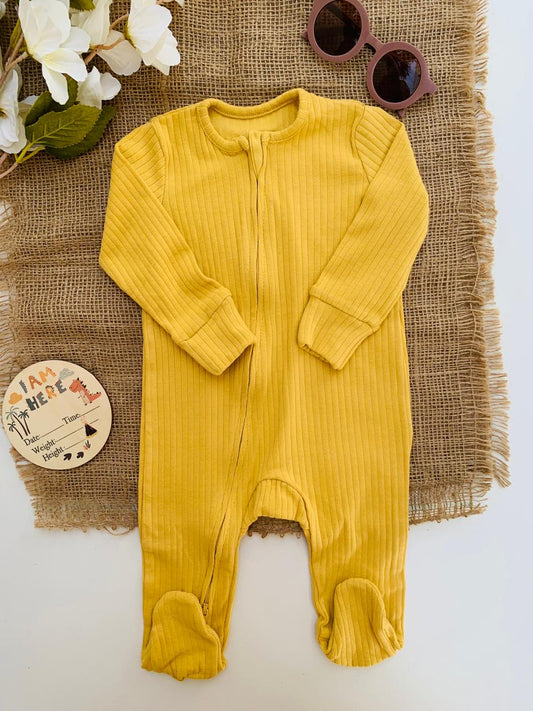 George Plain Zipped Sleepsuit