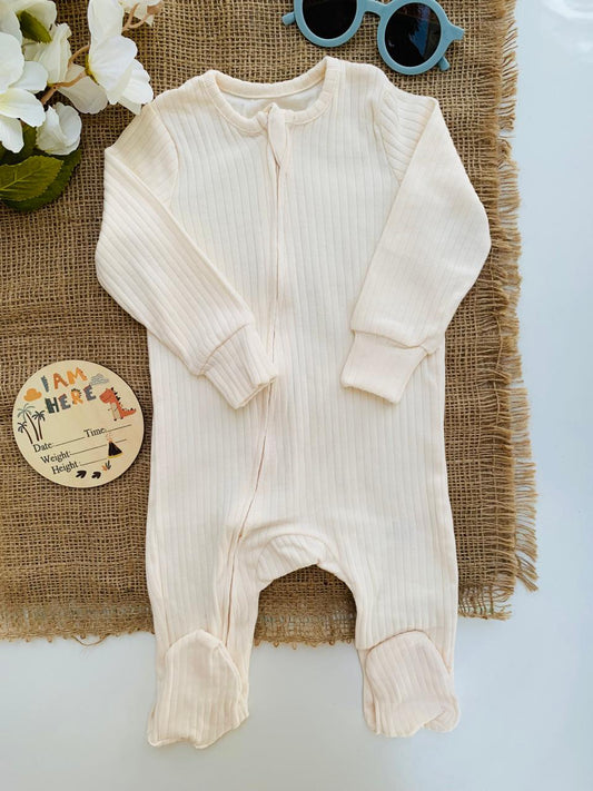 George Plain Zipped Sleepsuit