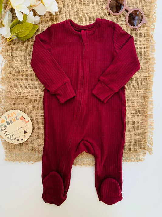 George Plain Zipped Sleepsuit