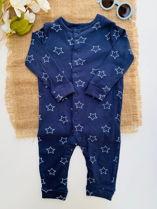 TU Clothing Stars print Sleepsuit