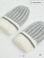 George Gray double pom pom knitted Cap & Mittens