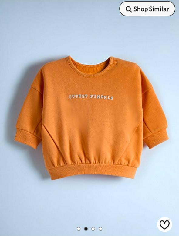 George Cutest Pumpkin  Sweatshirt & Trouser set