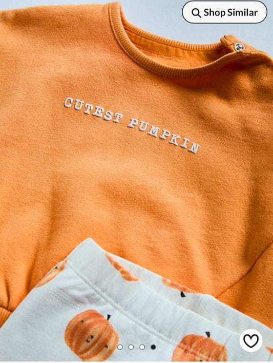 George Cutest Pumpkin  Sweatshirt & Trouser set