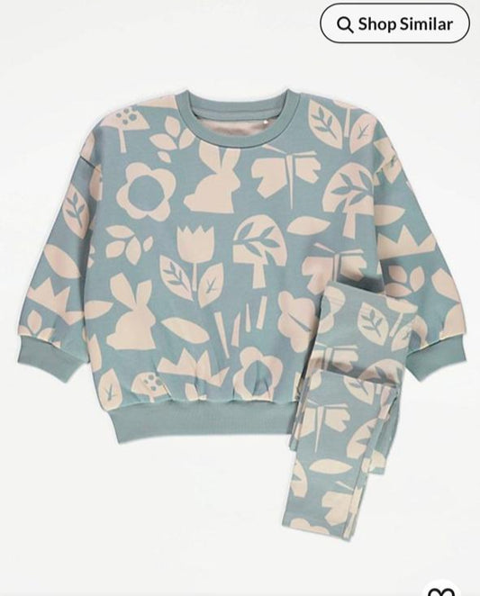 George Floral Sweatshirt & Trouser Set