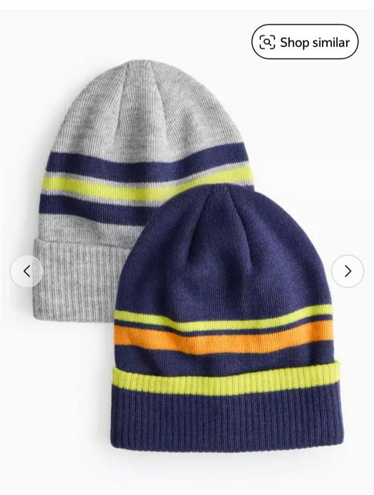 TU Clothing Pack of 2 Knitted Caps