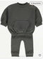 George Quilted Sweatshirt & Trouser Set