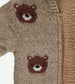 George Bear Knitted Zipped up Cardigan