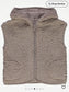 George Mocha Fleece Hooded Gilet Sweatshirt & Legging Set