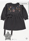 George Charcoal Sequin Star Sweatshirt Dress & Bag Set