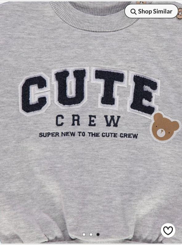 George Bear Cute Crew Sweatshirt