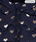 George Printed Silver Hearts Padded jacket