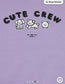 George Lilac Puppy Cute Crew Sweatshirt & Leggings Set