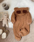 SHEIN Embroided Bear Pram Suit