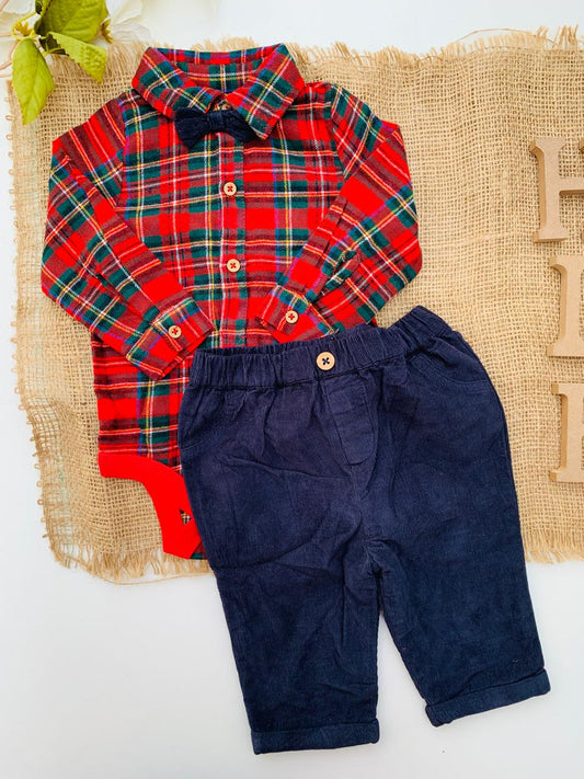 TU Clothing Formal Checked 3pc Set